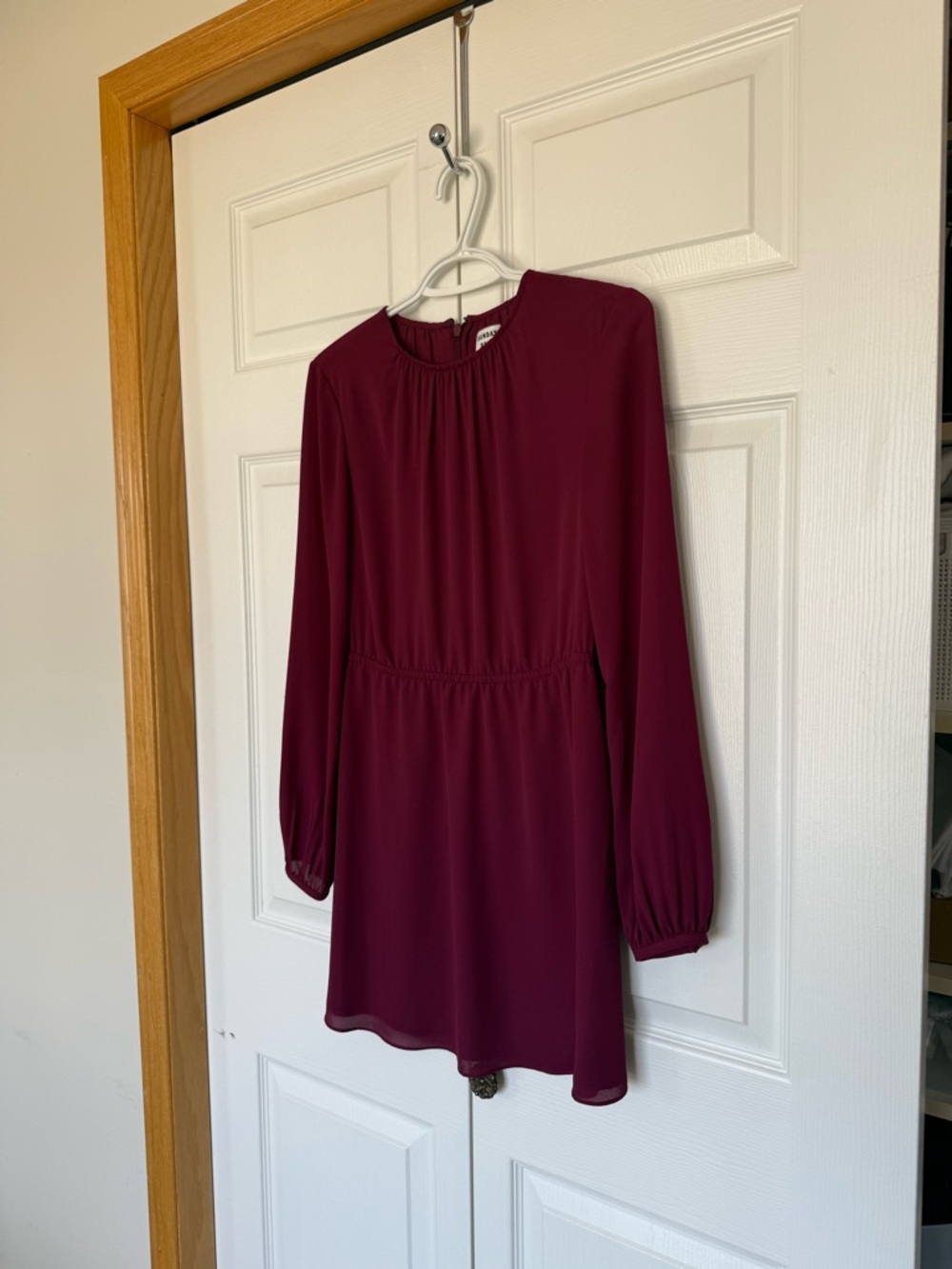 Sunday Best Burgundy Dress Size 00 Artizia Long Sleeved Dress